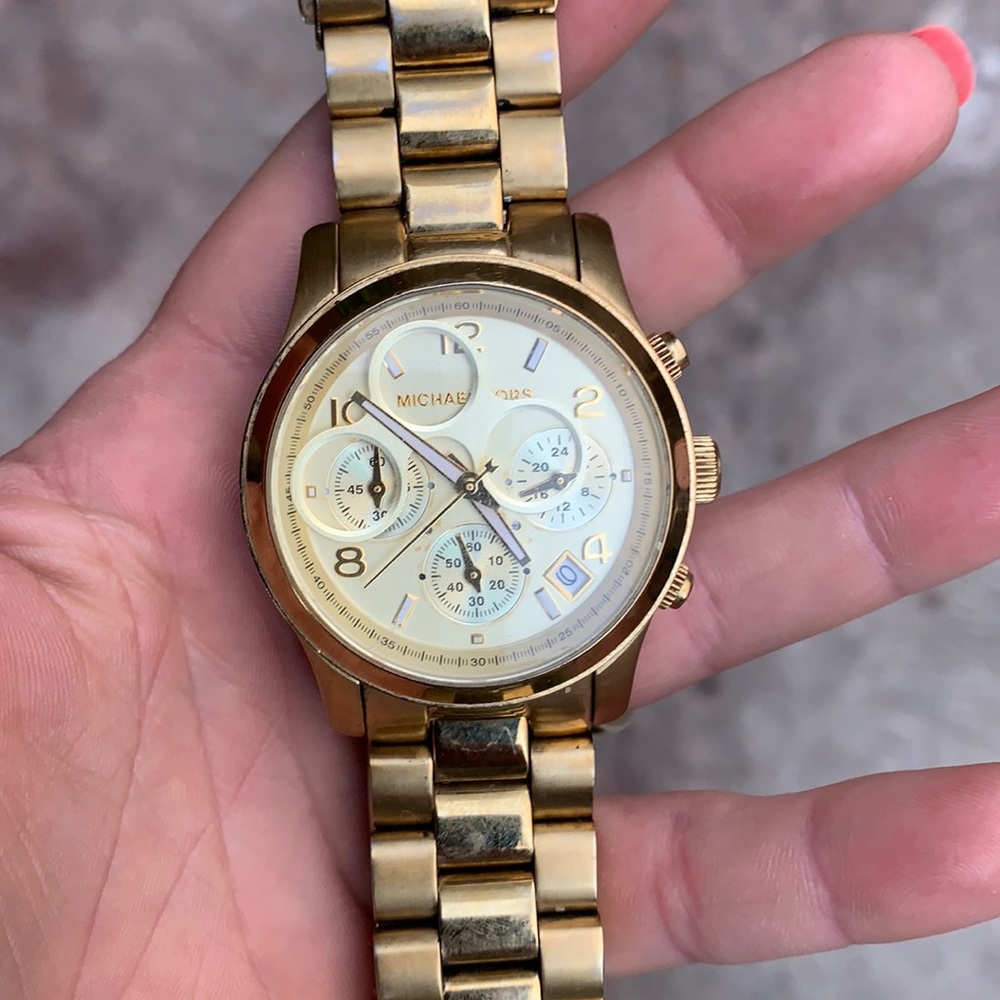 Gold Michael Kors watch
